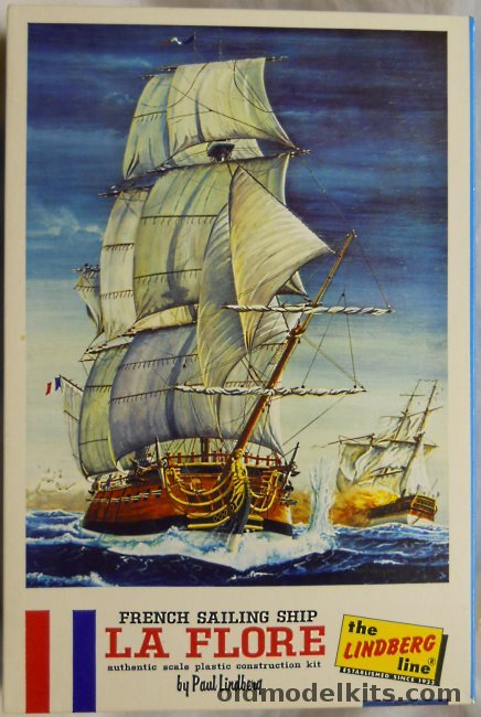 Lindberg 1/48 La Flore French Sailing Ship 1771, 817-298 plastic model kit